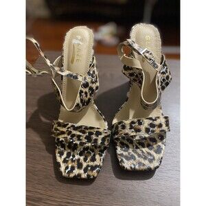 Glaze Womens Heels  Animal Print Size 7